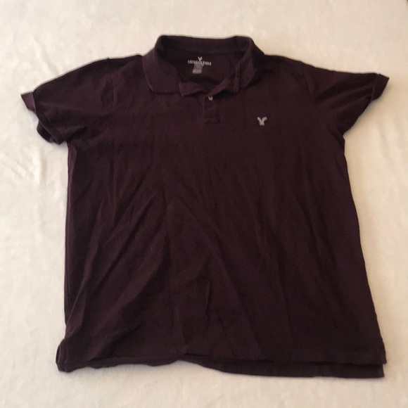 COPY - Maroon colored American Eagle outfitters collared shirt. - Picture 1 of 4